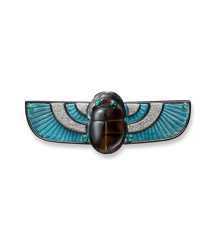 Scarab brooch